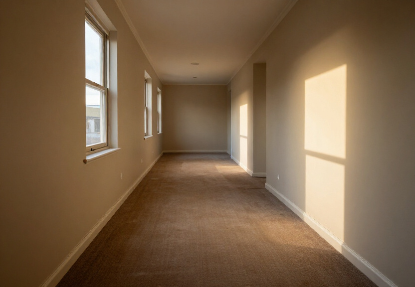 Dry, restored wall after structural drying in Lansvale